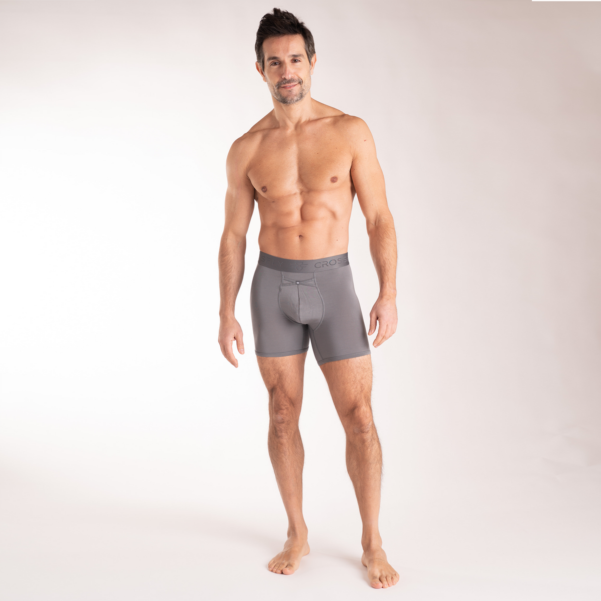 3-Pack: Crossfly IKON 6&quot; Boxer - Charcoal