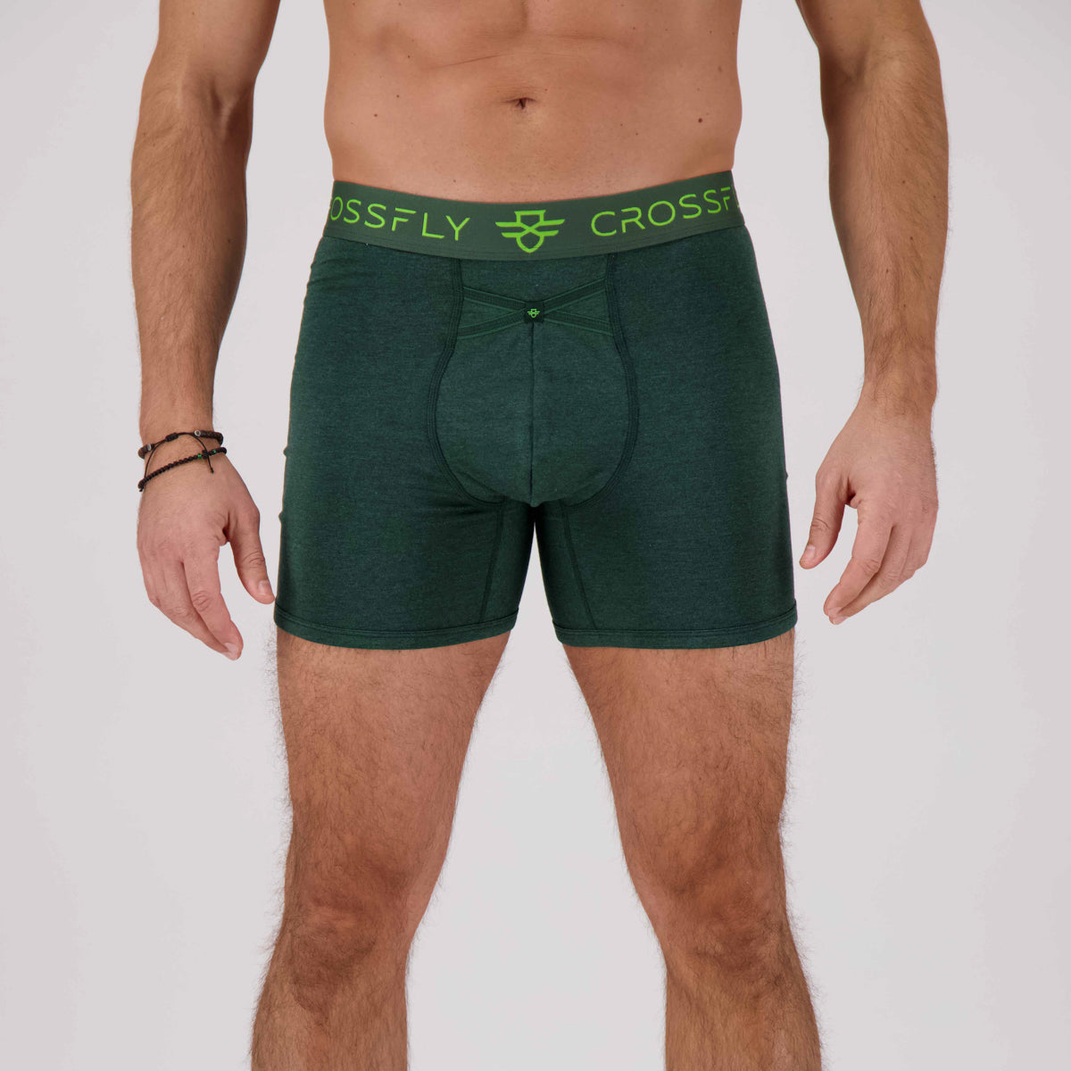 3-Pack: Crossfly IKON 6&quot; Boxer - Green Marle