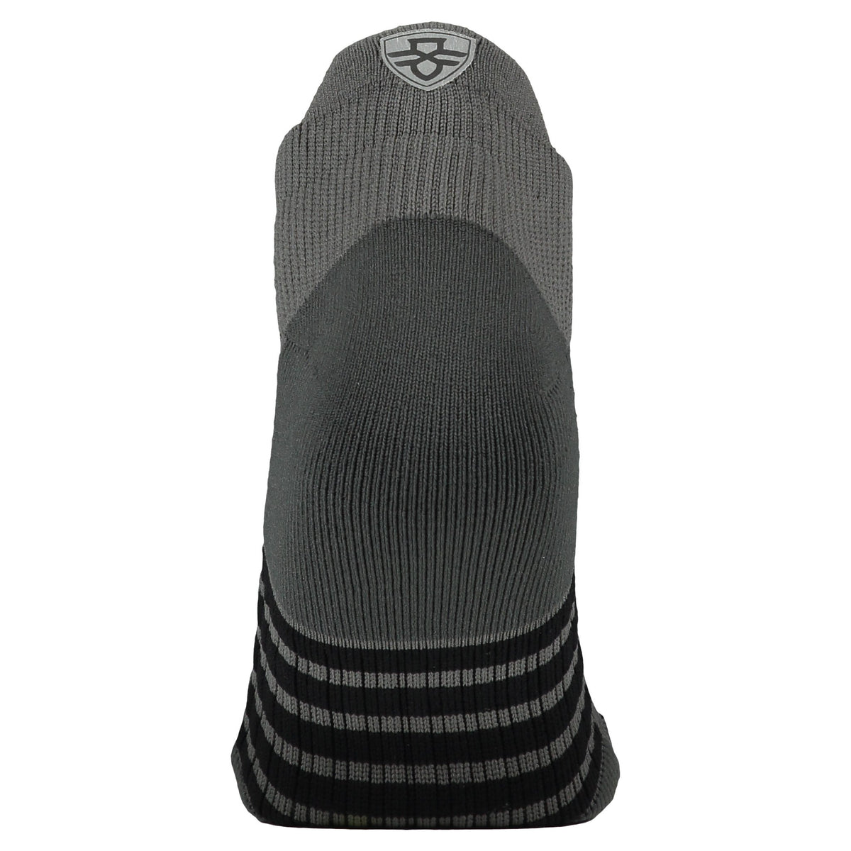 Crossfly men&#39;s Vent Low Socks in grey / black from the Performance series, featuring AirVent and AirBeams.